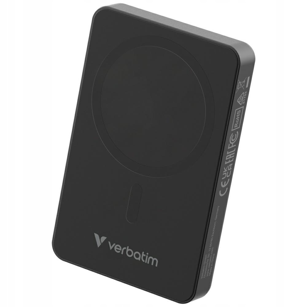 Powerbank Verbatim Charge n Go Essentials 10000mAh Magnetic Wireless czarny