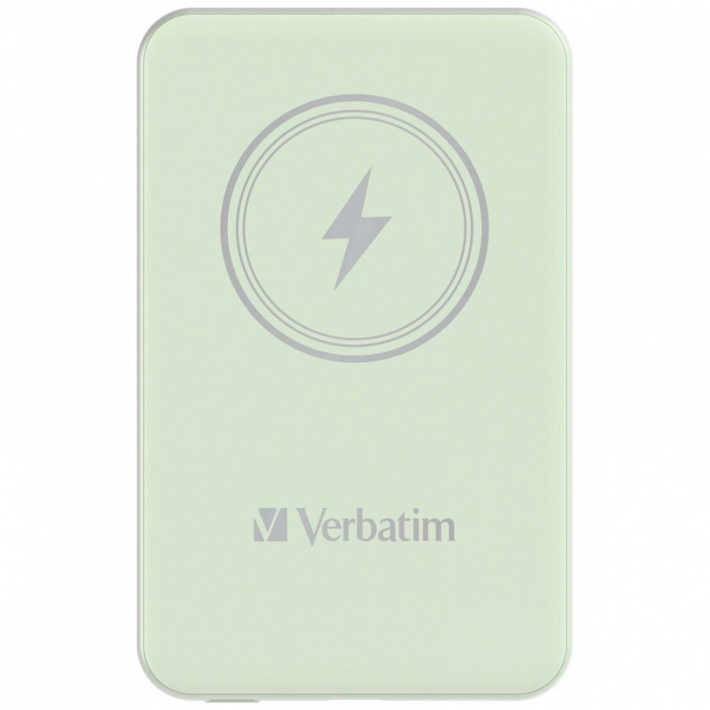 Powerbank Verbatim Charge 'n' Go Magnetic Wireless 5000mAh USB-C PD 3.0 Gre