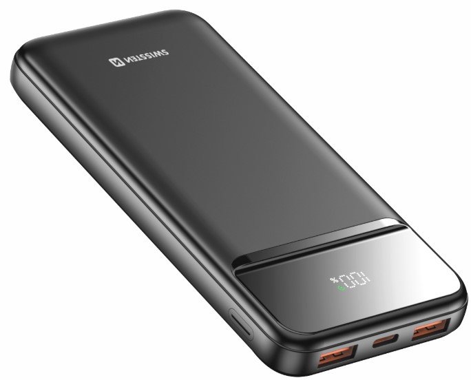 Kompaktowy Powerbank SWISSTEN 10000 mAh 22,5W Power bank USB-C USB-A