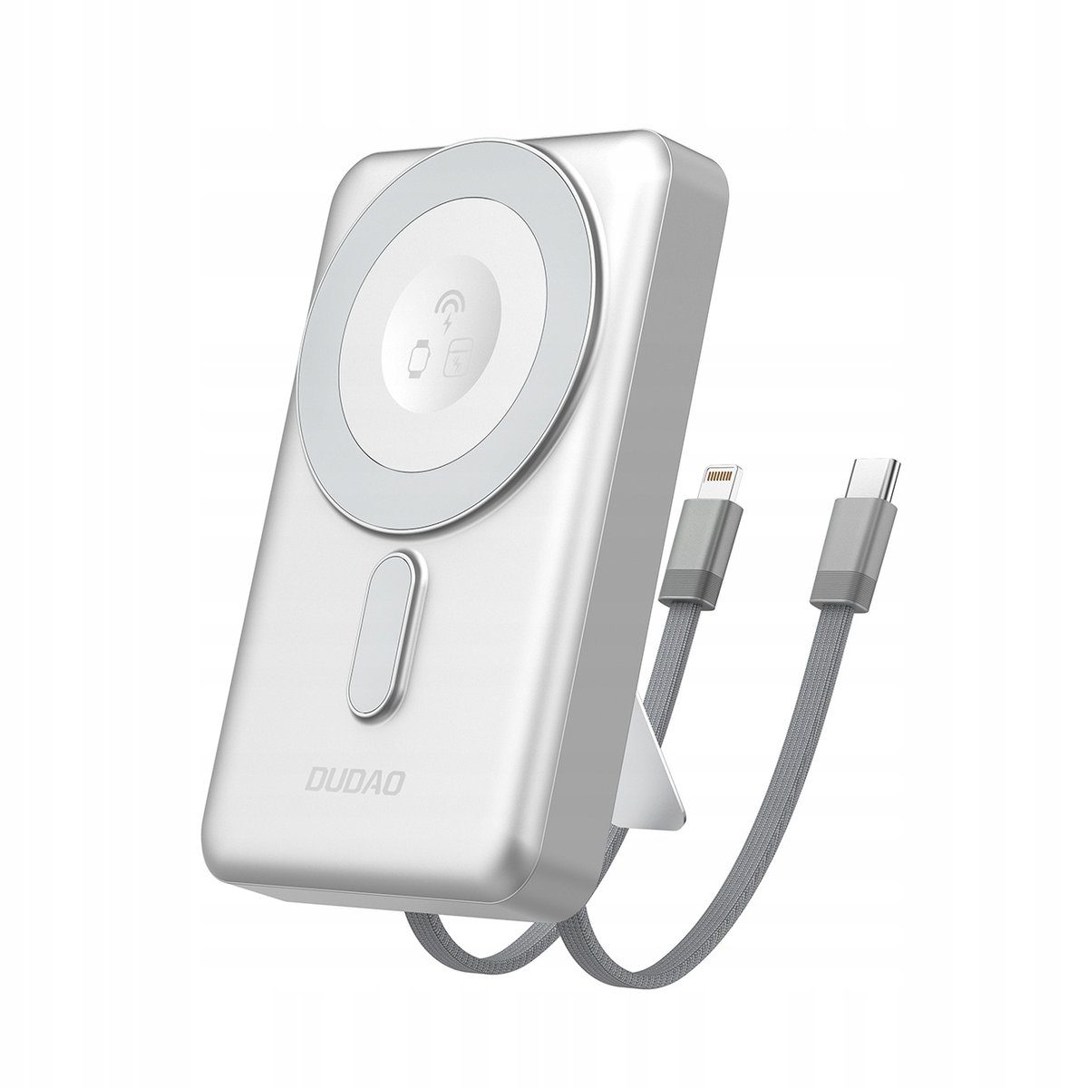 Powerbank K29 10000mAh MagSafe metalowa obudowa podstawka kable USB-C 20W
