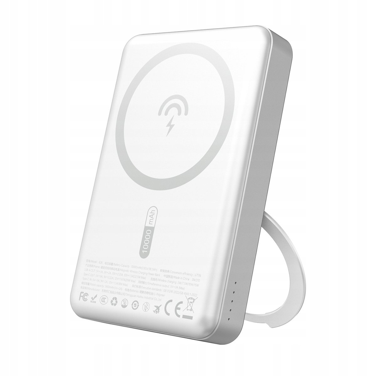 Powerbank K28 10000mAh z MagSafe z metalową obudową i podstawką PD 22.5W