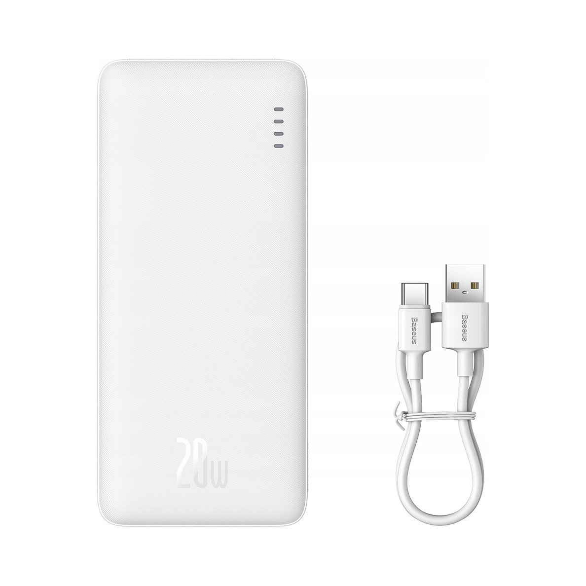 Baseus Powerbank Z Szybkim Ładowaniem 10000mAh 20W USB-C USB-A Z Kablem