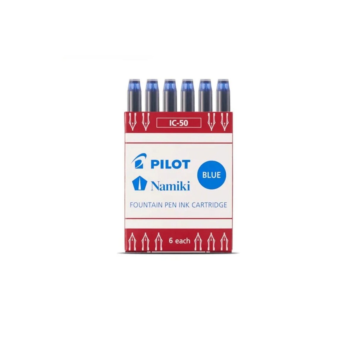 Pilot  Naboje do piór 6 sztuk niebieskie Capless Custom Heritage Falcon