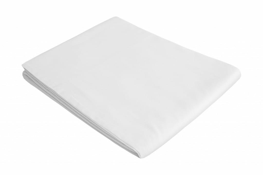 Prześcieradło hotelowe 160x280 Standard białe jednobarwne bawełniane