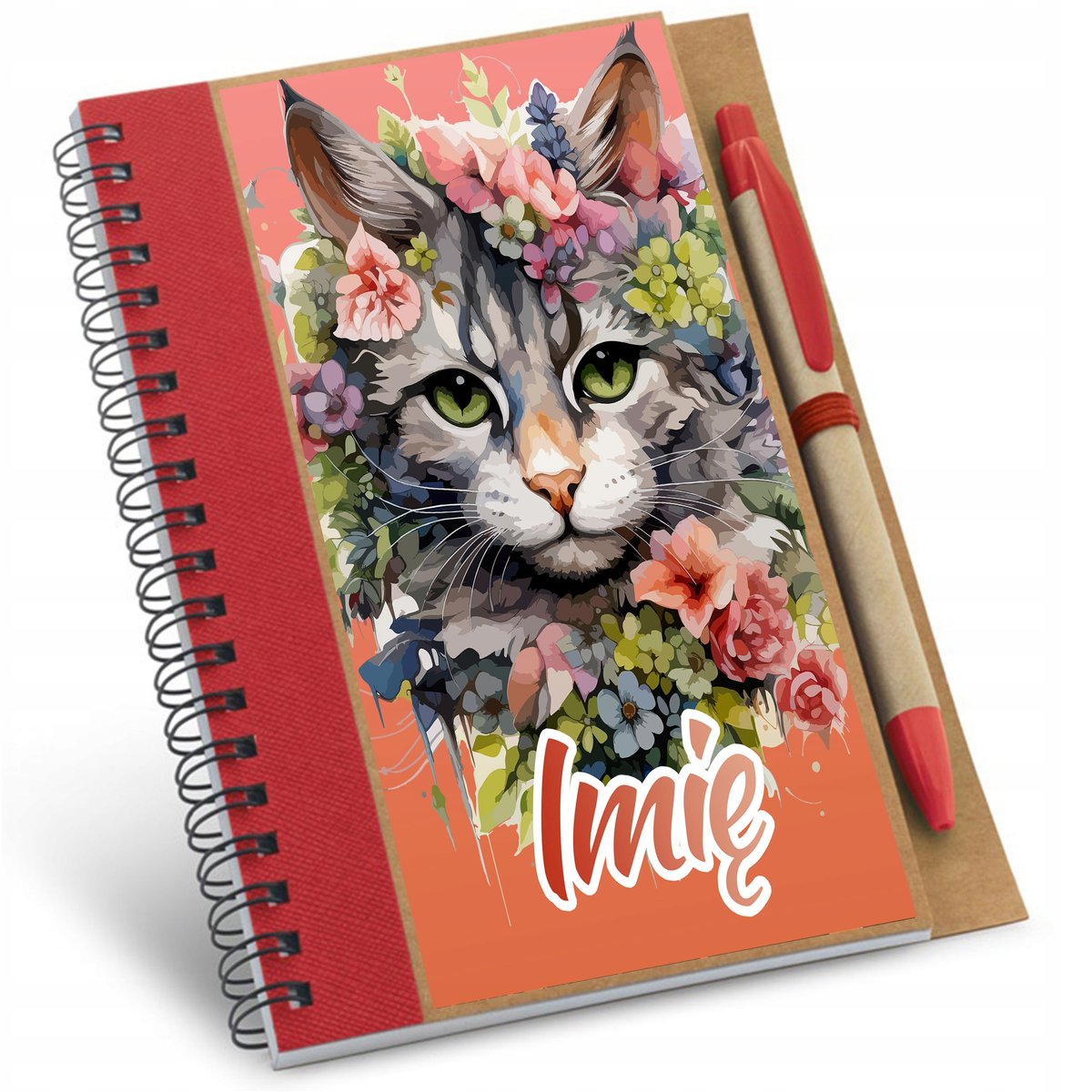 NOTATNIK NOTES SŁODKIE KOTY KOTKI CAT PREZENT DO SZKOŁY PRZEDSZKOLA IMIĘ