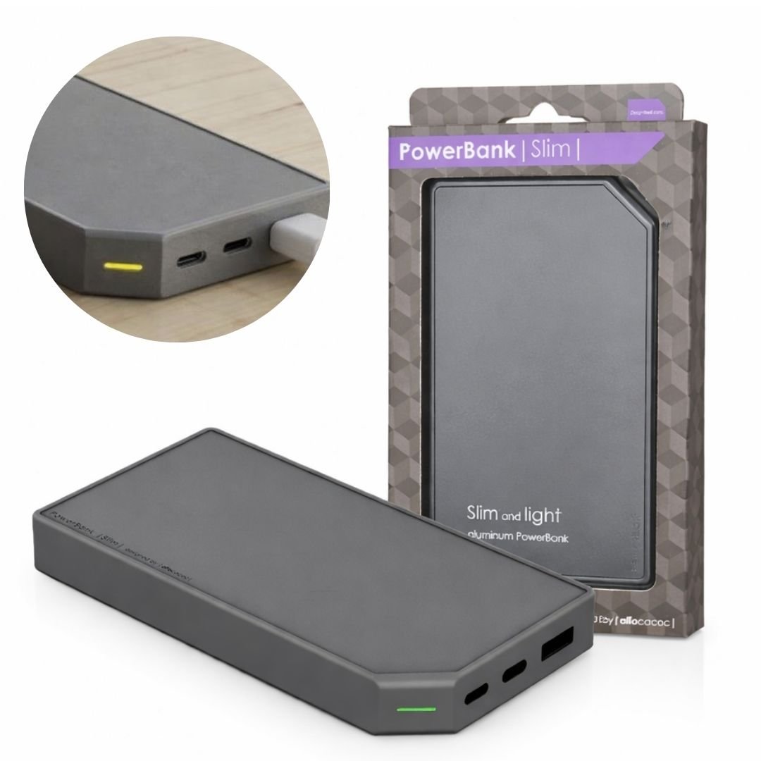 Powerbank 5V 2.4A Allocacoc Slim 10000mAh Szary