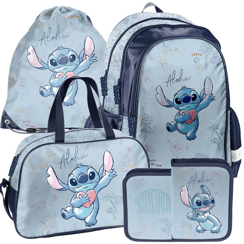 Zestaw szkolny plecak piórnik torba Lilo i Stitch Blue