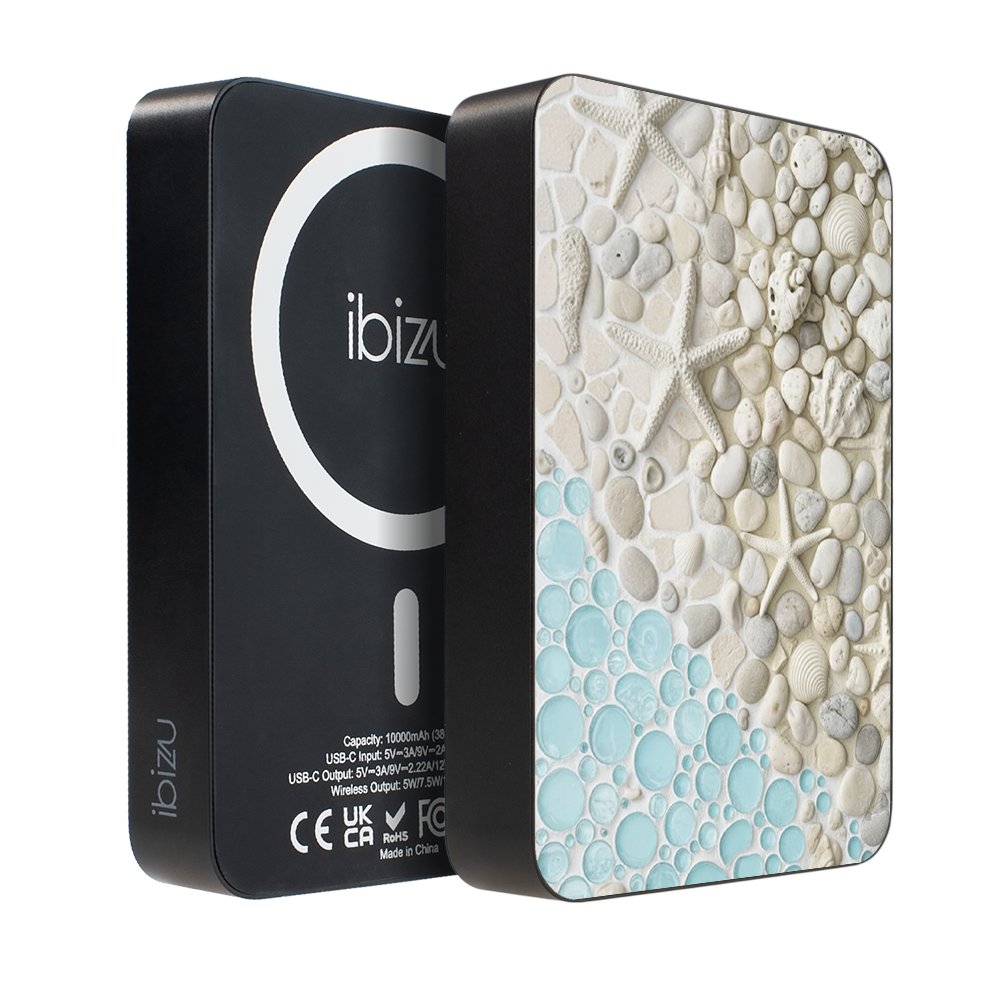 Powerbank IBIZU MagPower 10 000 mAh, gwiezdna czerń, magnetyczny, aluminiowy, Rajska zatoczka