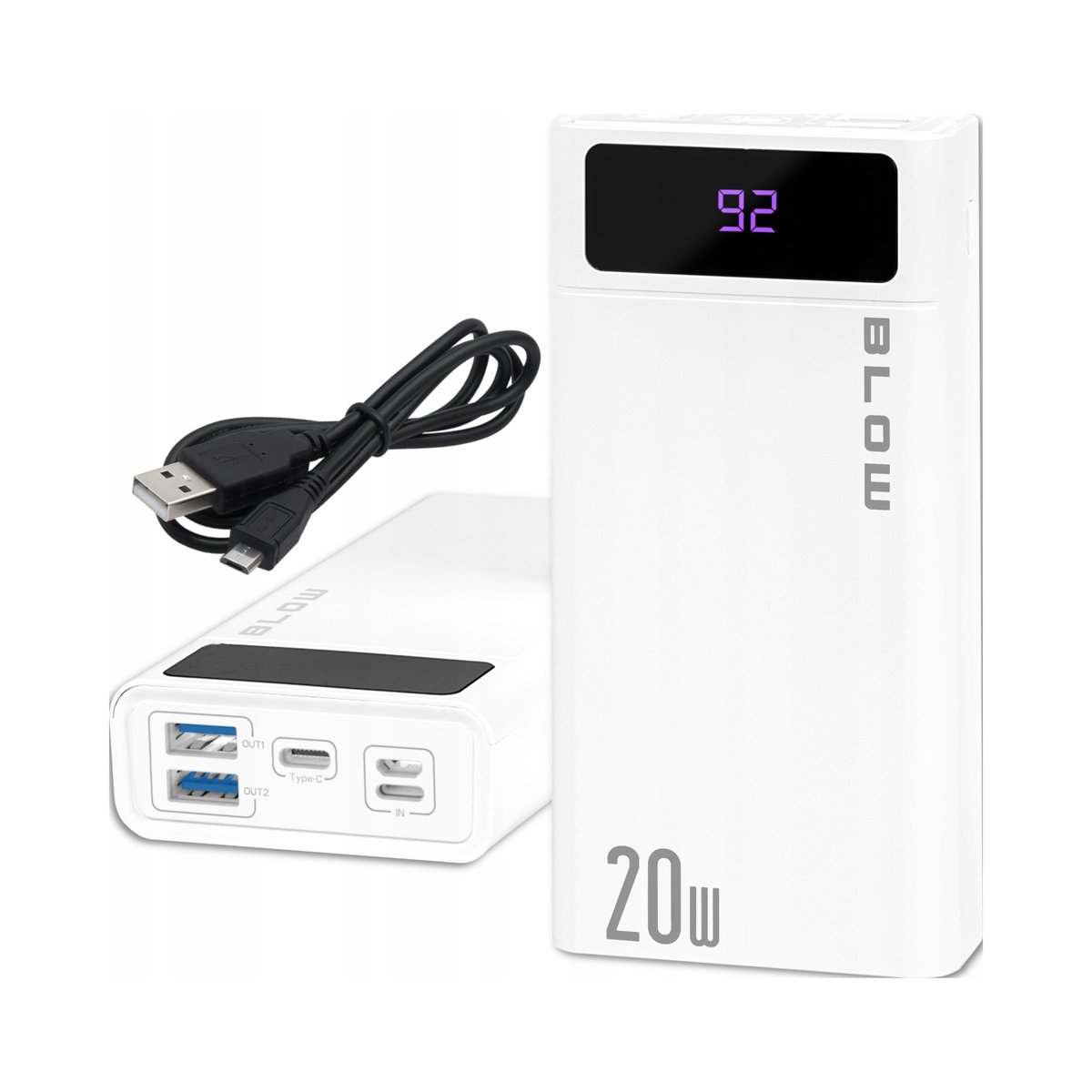 POWERBANK PB20E/W 20000 ;mAh 22.5 ;W Blow