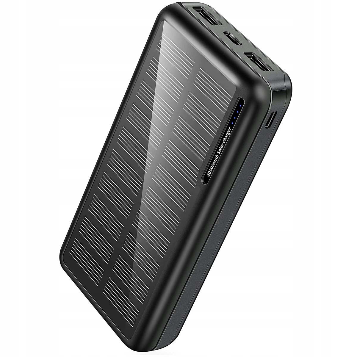 PowerBank Solarny 30000 mAh 2xUSB USB-C MicroUSB