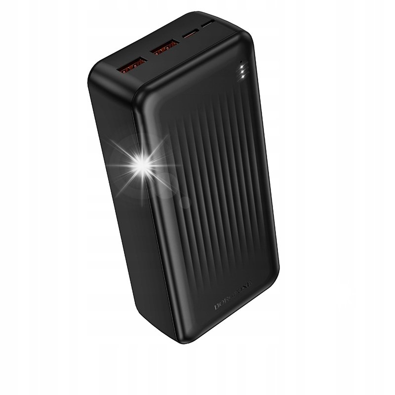 PowerBank 30000mAh 2xUSB + USB-C Typ C QC 3.0 22.5W PD 20W wskaźnik LED