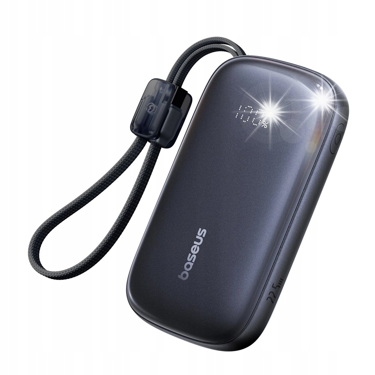 Powerbank Baseus 10000mAh 22.5W z wyświetlaczem + kabel USB-C / Lightning