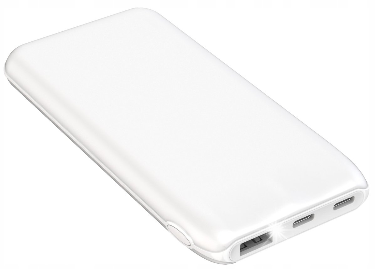 Power-bank PLATINET 10000mAh USB 2xUSB-C 2.1A 10W PD akumulator BIAŁY