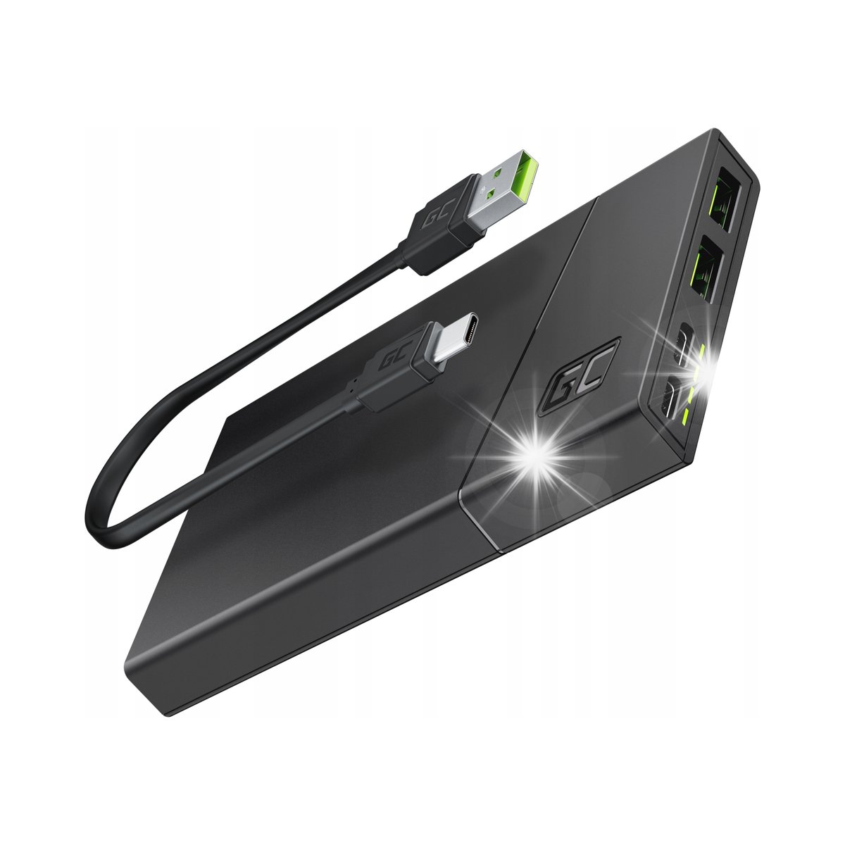 Powerbank Green Cell PBGC02S 10000 mAh czarny / Green Cell
