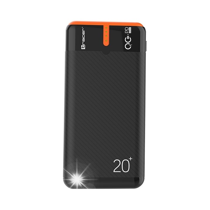 Powerbank Tracer EnerGen 20000mAh PD+QC 3.0 BO czarny