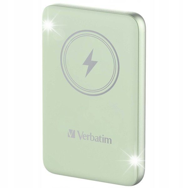 Powerbank Verbatim Charge'n'Go zielony magnetyczny indukcyjny QC 10000mAh
