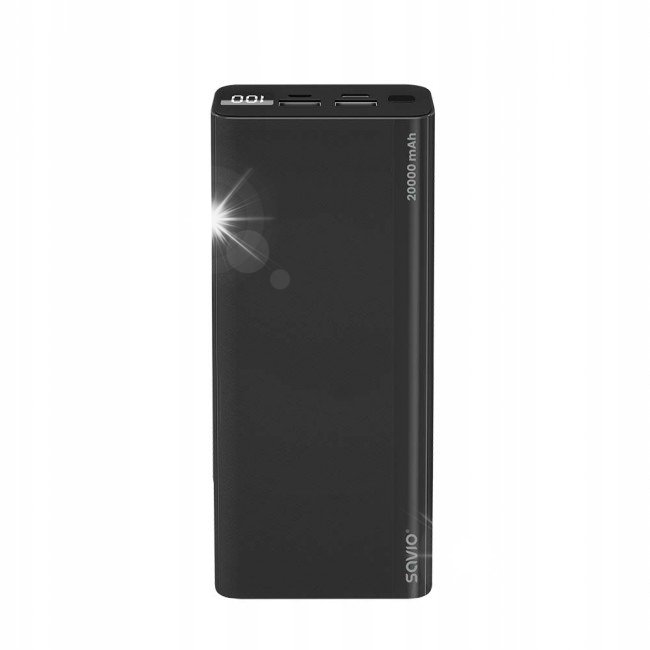 Powerbank SAVIO BA-05 20000mAh czarny
