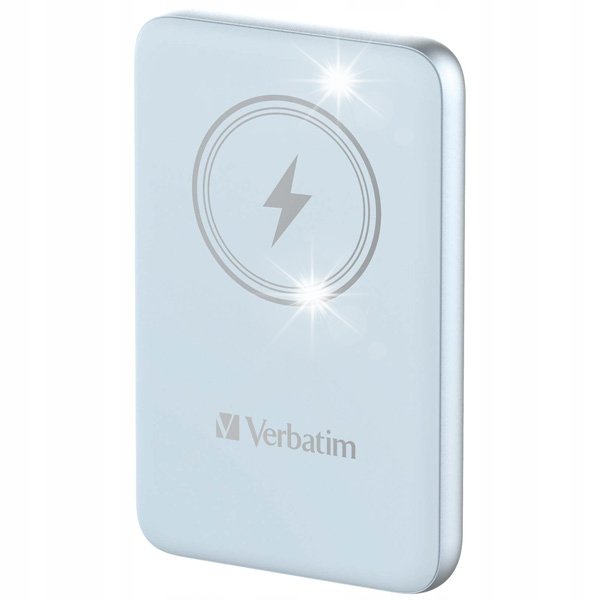 Powerbank Verbatim Charge'n'Go niebieski magnetyczny indukcyjny QC 10000mAh