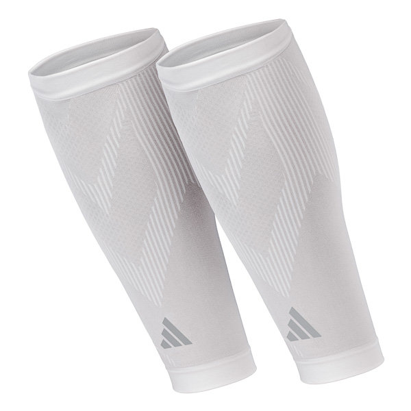 Opaski kompresyjne na łydki adidas - Compression Calf Sleeves - White