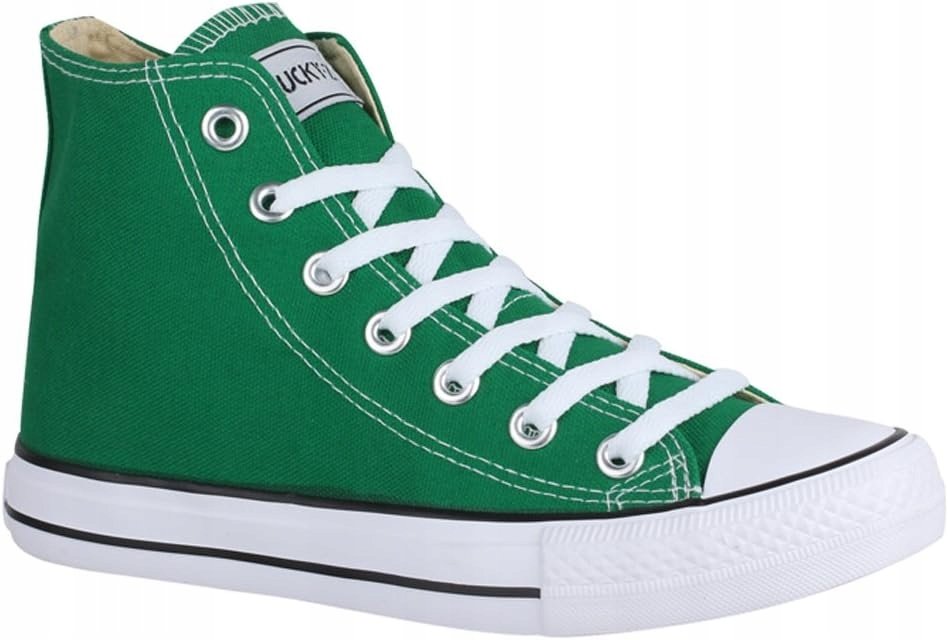 ELARA ZIELONE TRAMPKI DAMSKIE WYSOKIE NA LATO CASUAL 47 6LA