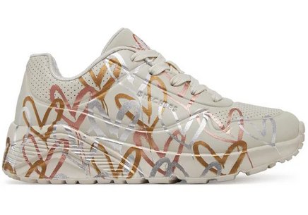 Buty dziecięce Skechers Uno Lite 314067L-NTMT Biały 28,5