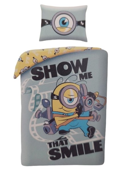 Pościel bawełna MINIONKI 160x200
