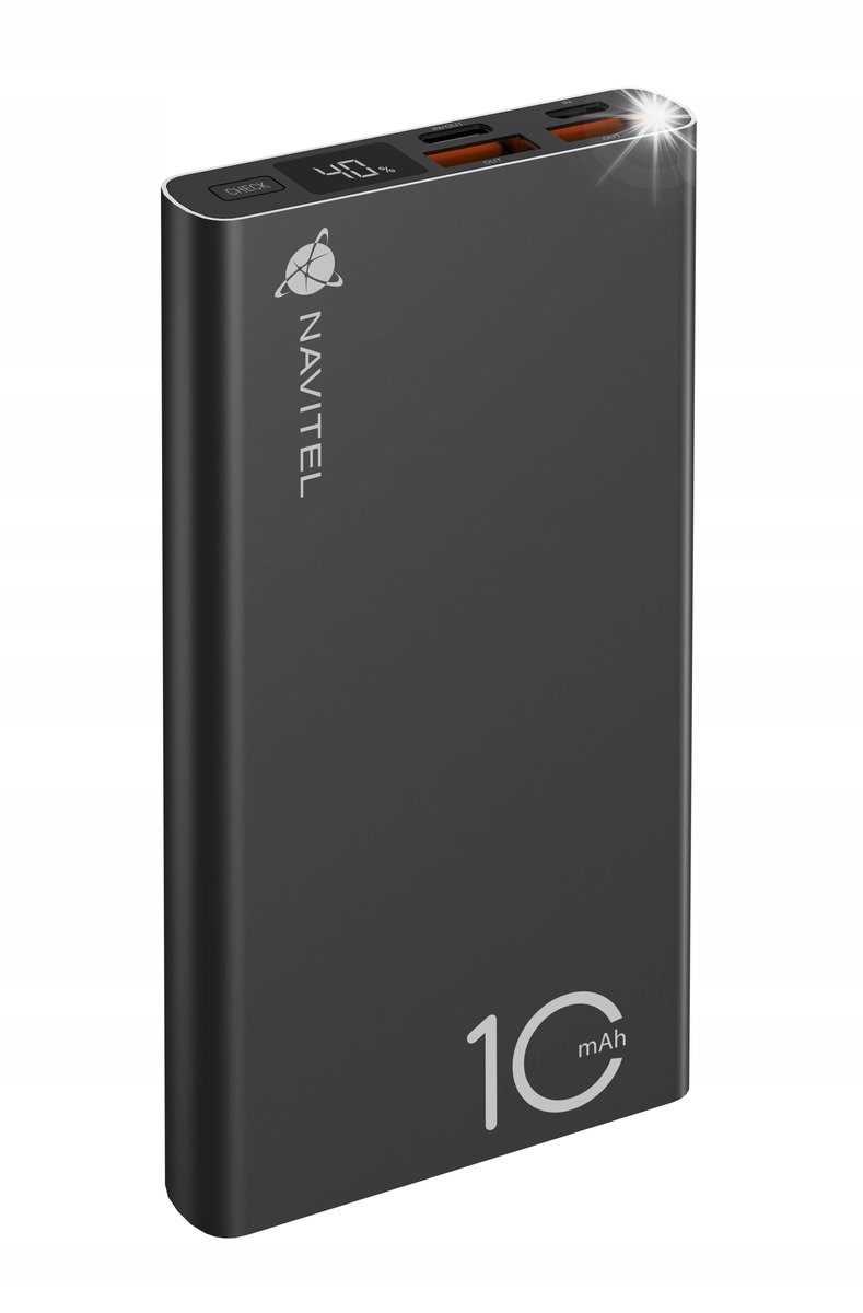 Navitel PWR10 AL Black Powerbank 10000mAh Czarny