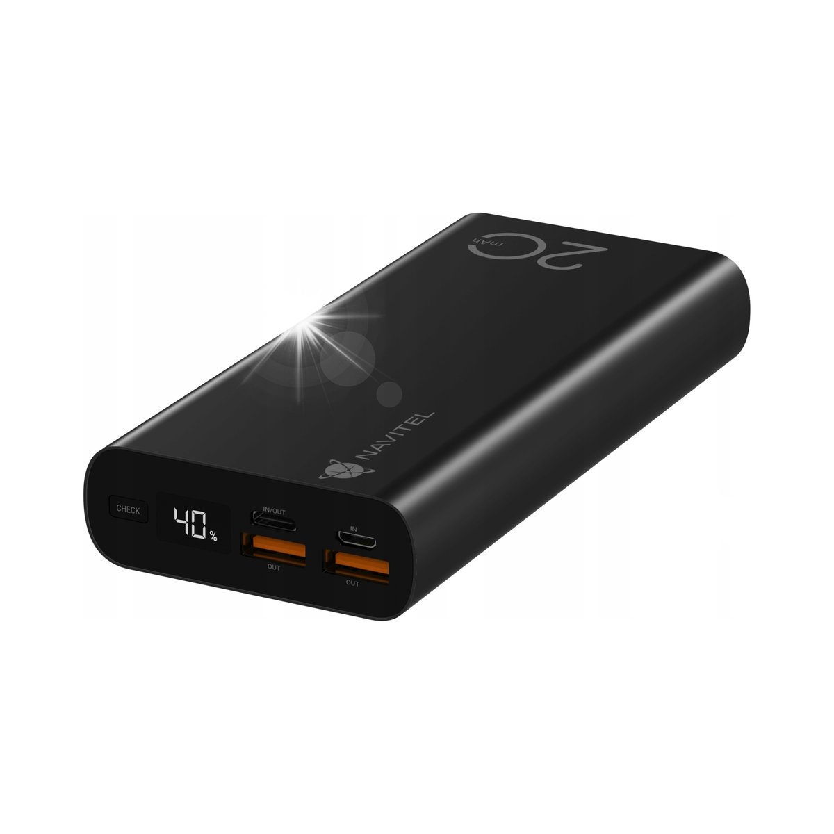Navitel PWR20 AL Black Power bank 20000mAh USB + USB-C