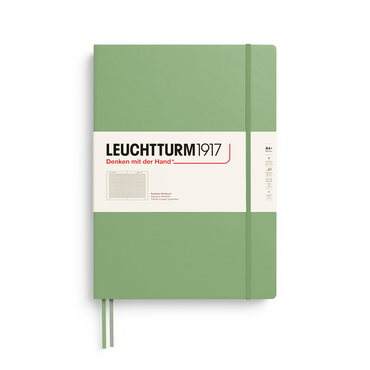 Notatnik Leuchtturm1917 Master Classic A4+, Kratka, Sage
