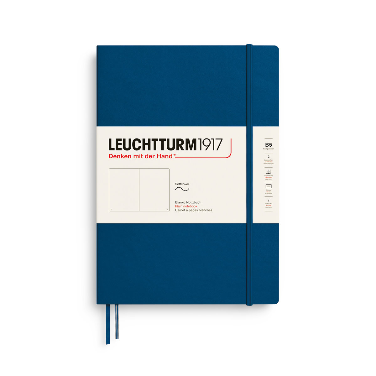 Notatnik Leuchtturm1917 Composition B5, gładki, Indigo
