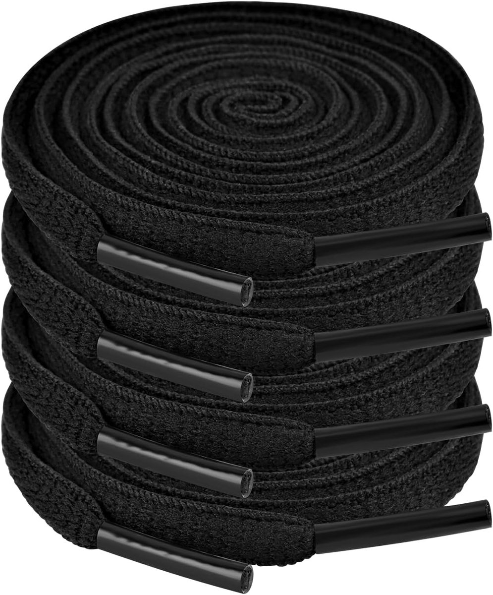 2 pary sznurowadeł klasy premium, białe, odporne na rozerwanie sznurowadła [6 mm szerokości], białe sznurowadła 100 cm, zapasowe Shoelaces do sneake..