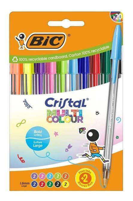 Długopis BIC Cristal Multi Color mix 20 sztuk