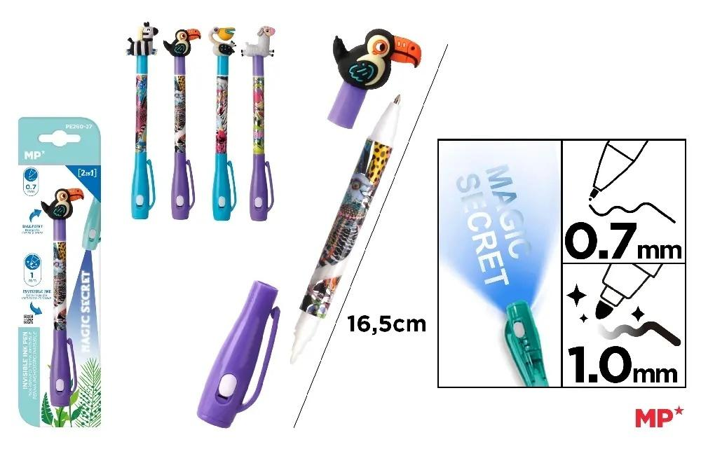 Długopis szpiegowski UV Safari MIX podwójna końcówka 0.7/1.0 mm