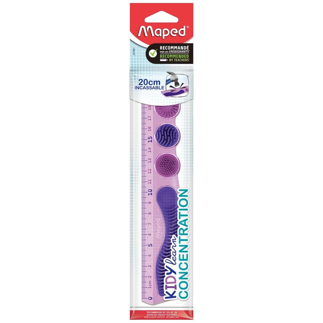 Linijka KidyLearn Concetration 20cm fiolet MAPED