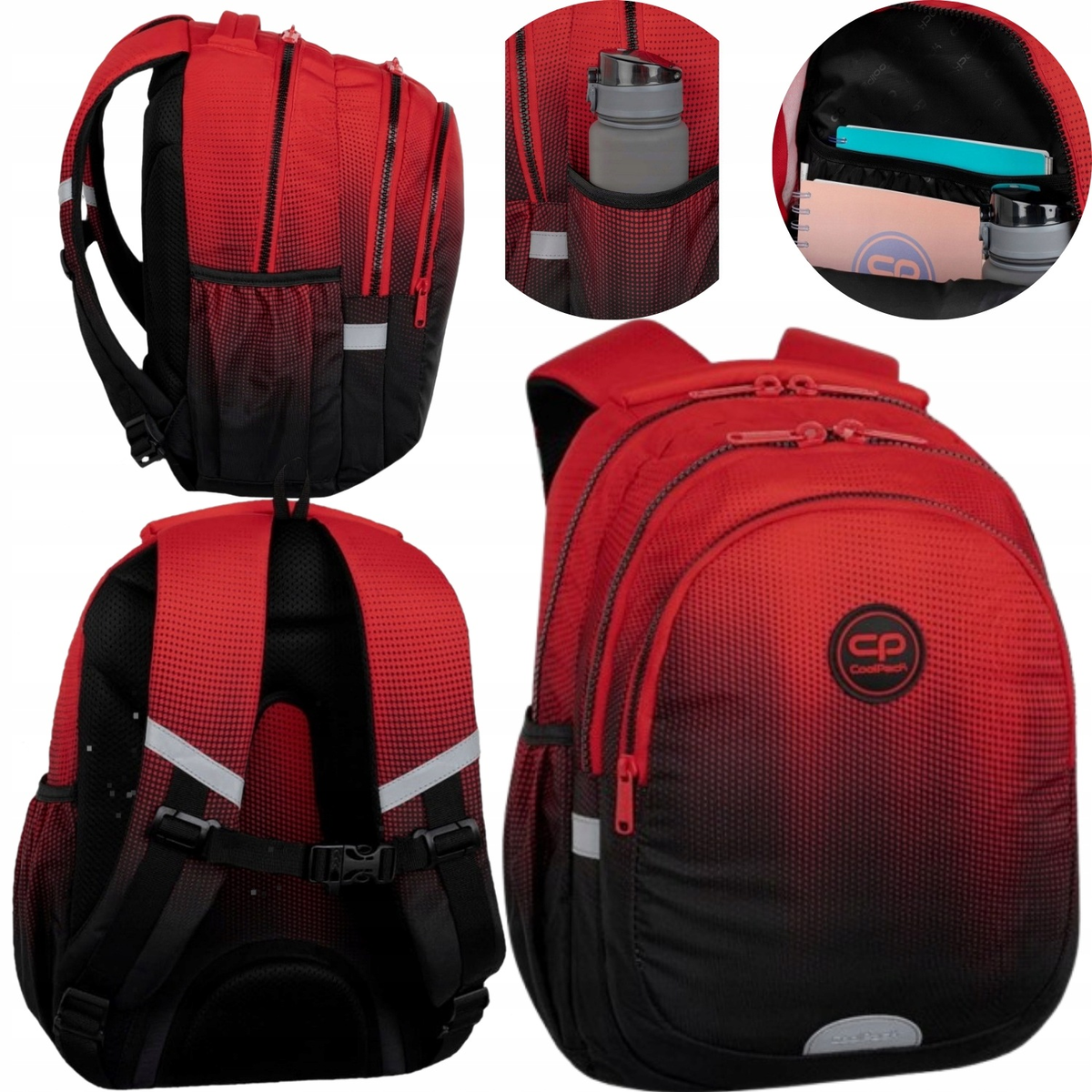 PLECAK SZKOLNY MŁODZIEŻOWY TORNISTER KLASA 1-3 COOLPACK 27X15X38CM JERRY