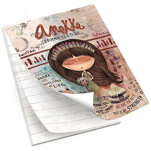 NOTES NOTATNIK W LINIE Z DZIEWCZYNKĄ ANEKKE 25 KARTECZEK 9x12 cm ARGUS