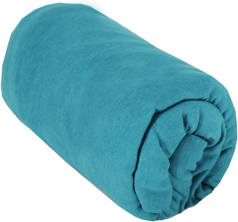 Prześcieradło dziecięce z gumką BabyCalin Tropikalny Niebieski 70x140 cm