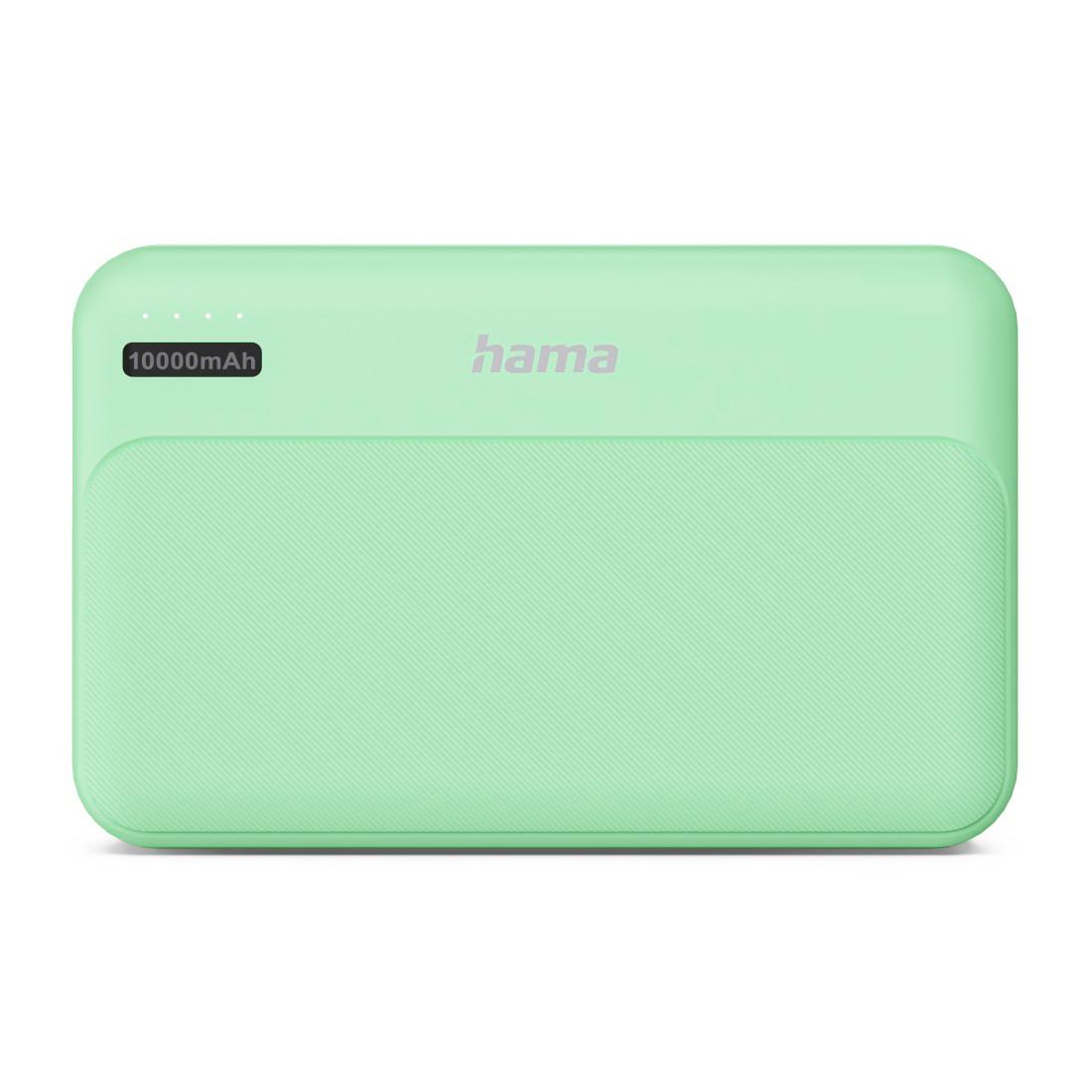 Powerbank Hama Power Pack Pocket 10 10000 mAh 2x USB-A zielony
