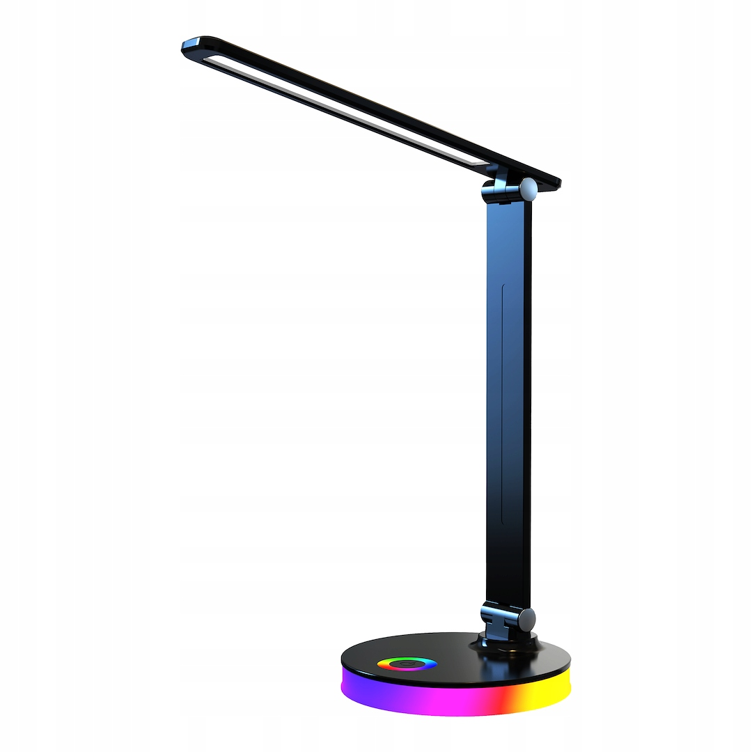 Lampka Biurkowa Bruno Black 5W LED RGB do pokoju dziecięcego do nauki