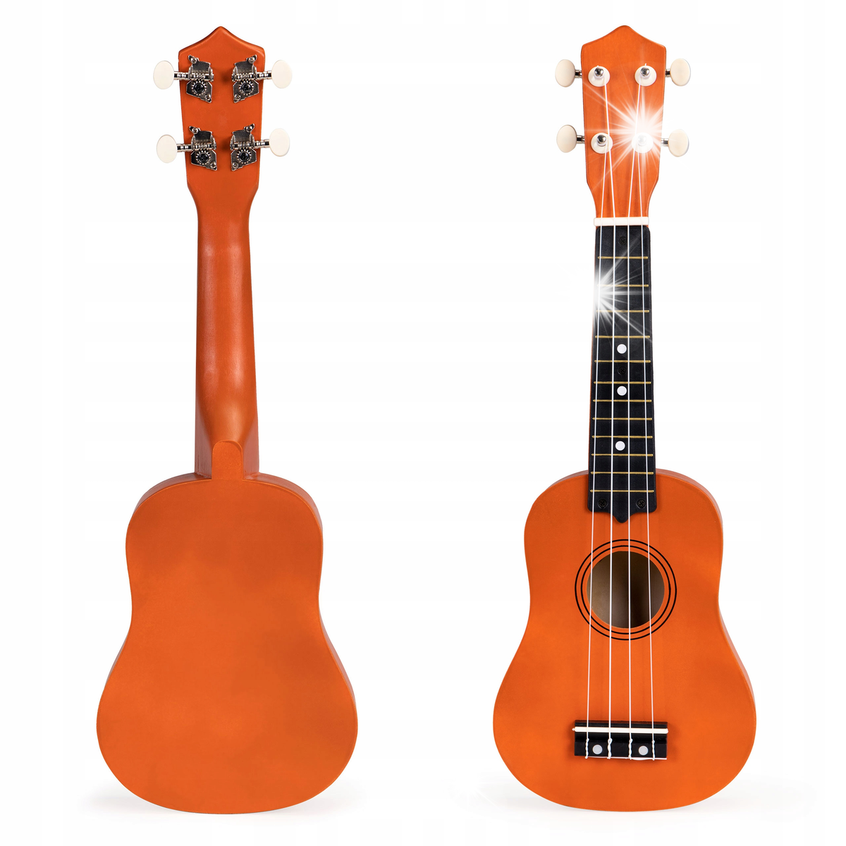 Gitara ukulele dla dzieci drewniana 4 struny nylonowe ECOTOYS