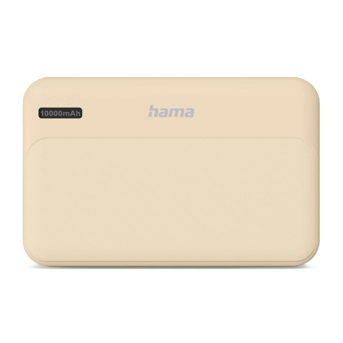Powerbank Hama Power Pack Pocket 10 10000 mAh 2x USB-A piaskowy