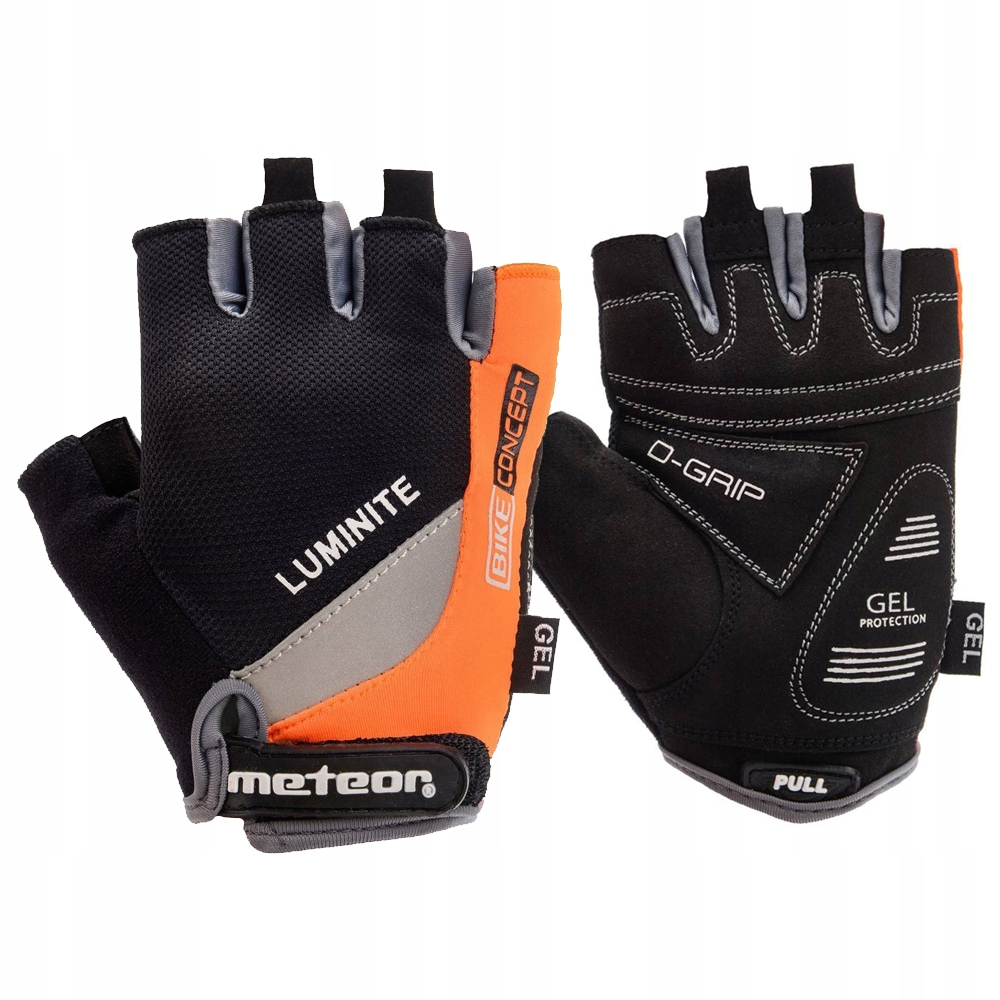 RĘKAWICZKI ROWEROWE NA ROWER KRÓTKIE METEOR GEL GX35 S żelowe elastyczne