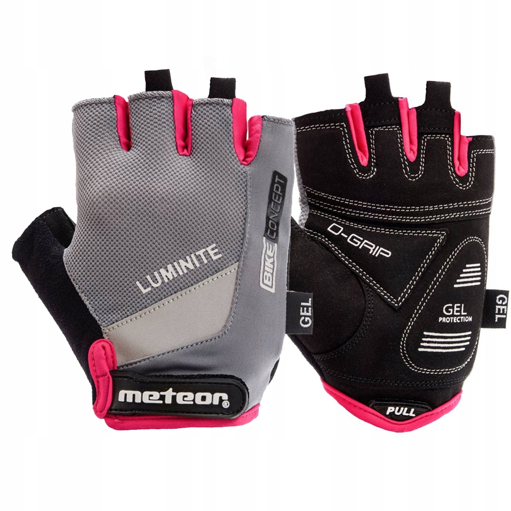 RĘKAWICZKI ROWEROWE NA ROWER KRÓTKIE METEOR GEL GX34 L żelowe elastyczne