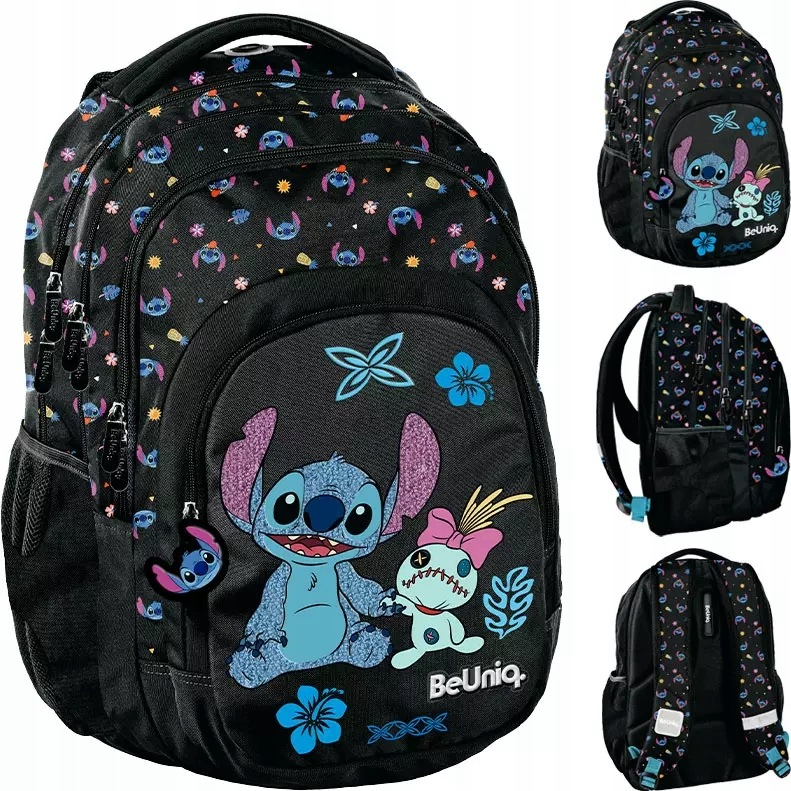 PLECAK SZKOLNY LILO I STITCH CZARNY STICH BEUNIQ ANDZIA DLA DZIEWCZYNKI XL