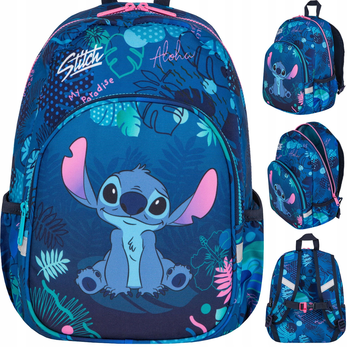 PLECAK PRZEDSZKOLNY DLA DZIEWCZYNKI CHLOPCA LILO I STITCH STICH NIEBIESKI