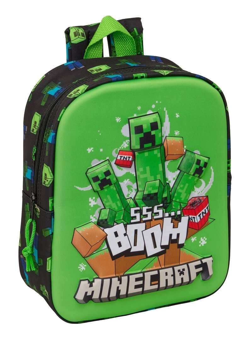 MINECRAFT plecak do przedszkola WYPUKŁY 3D 27cm
