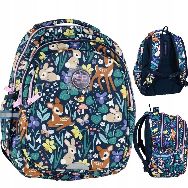 PLECAK SZKOLNY COOLPACK COOL PACK DLA DZIEWCZYNKI KROLIK W KWIATY KWIATKI