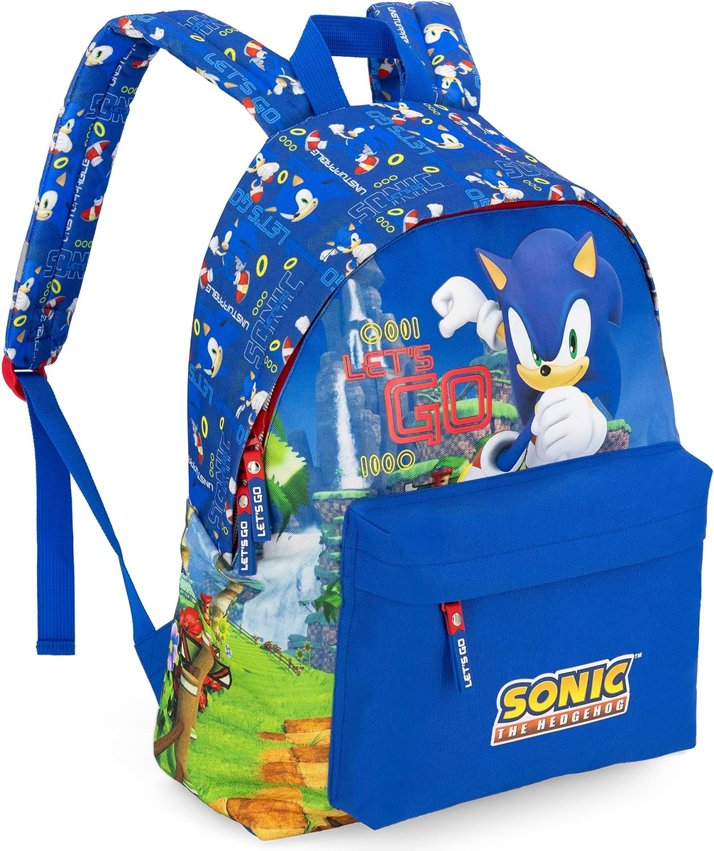 Plecak dziecięcy Sonic 26 amerykański dla chłopca 41x31x18 cm