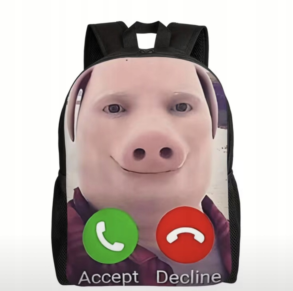 Młodzieżowy Plecak Szkolny John Pork Is Calling Śmieszny Tornister Prezent