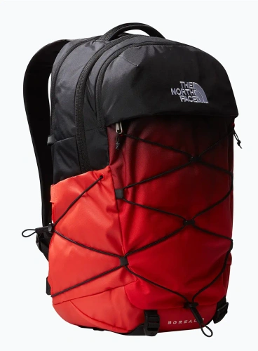 Plecak miejski The North Face Borealis - fiery red dip dye large print/black